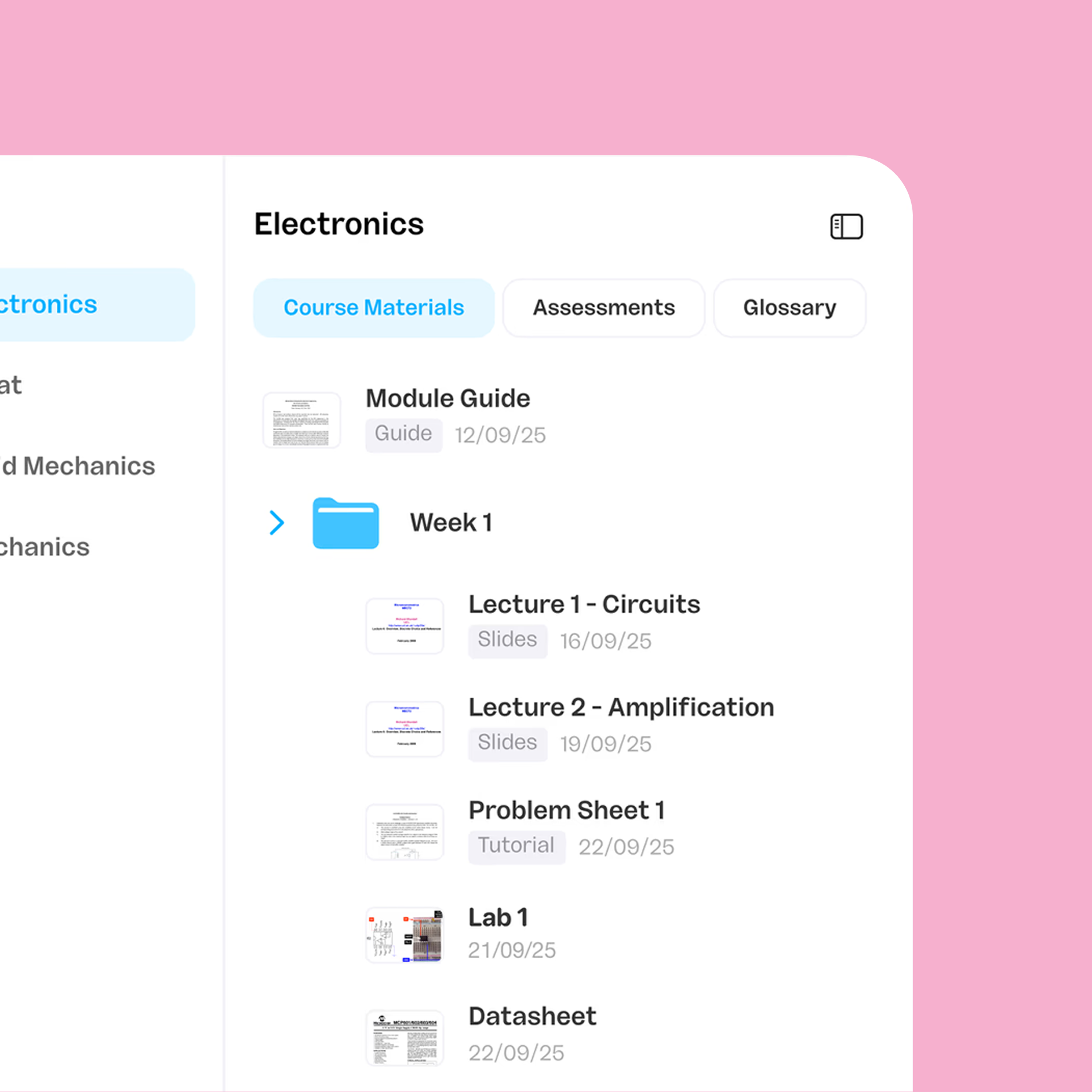 Organisation feature