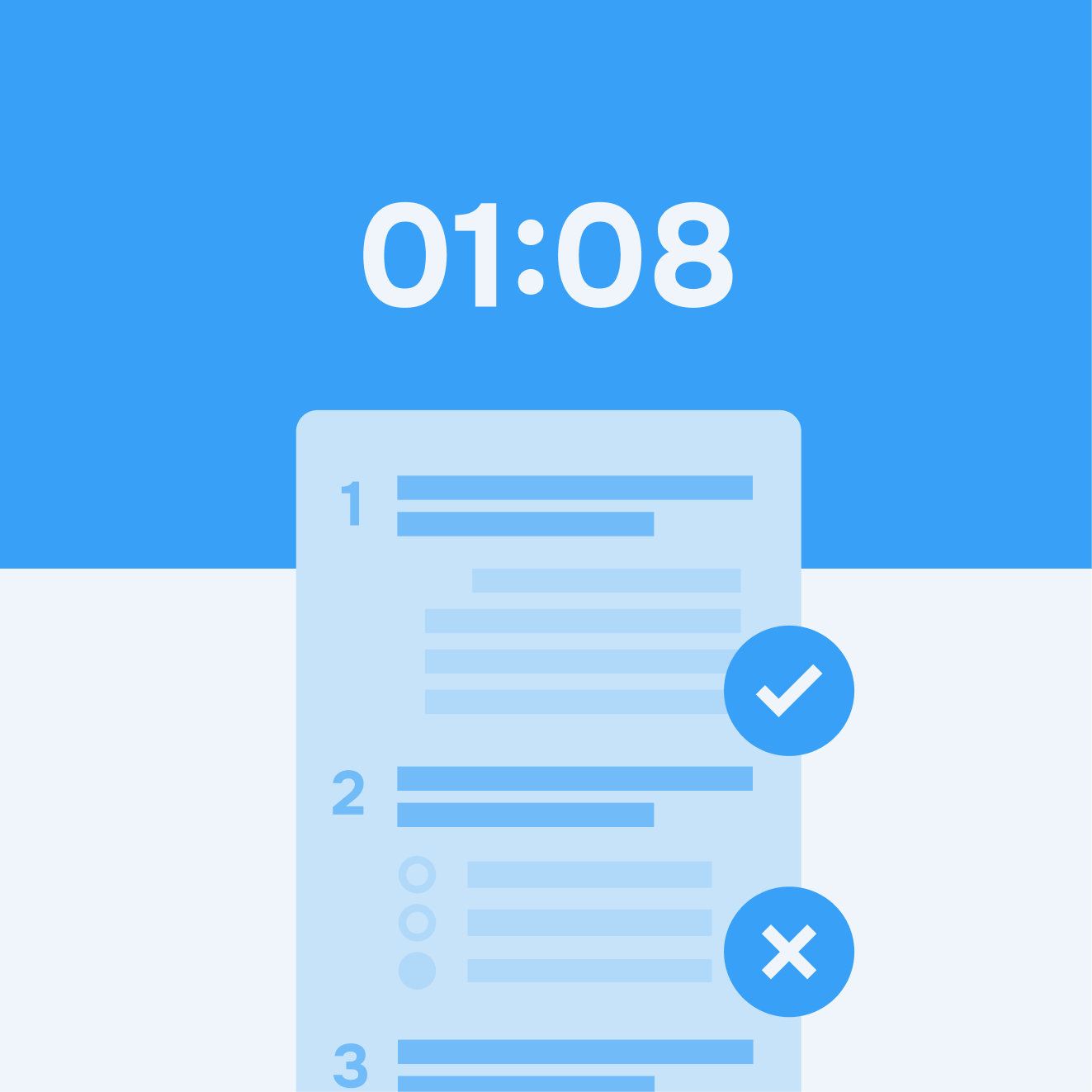 Realistic mock exams